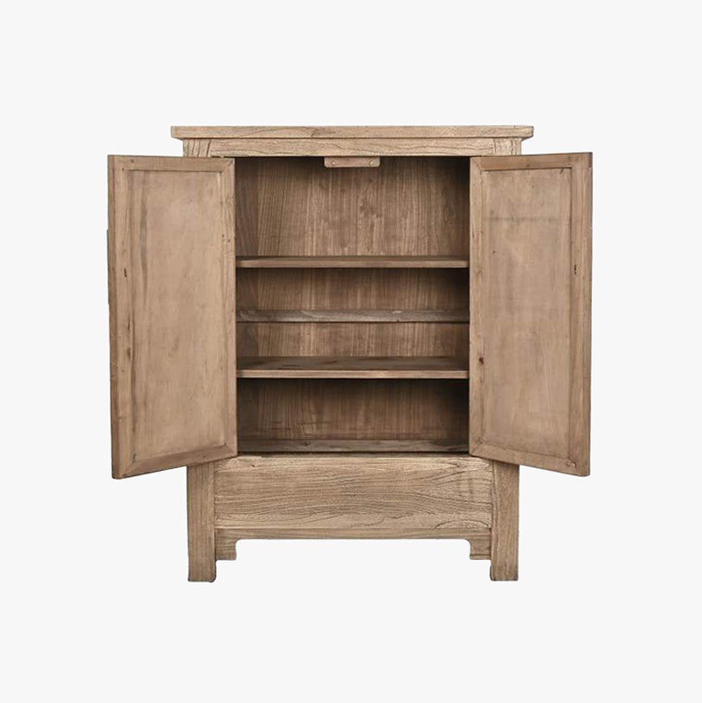 Armário Madeira com Fechadura Circular Oriental 132 cm OSAKA - Gato Preto