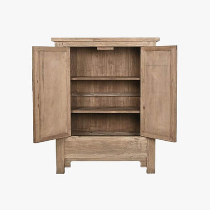 Armário Madeira com Fechadura Circular Oriental 132 cm OSAKA - Gato Preto