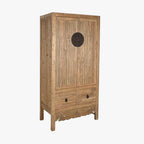 Armário Madeira com Fechadura Circular Oriental 180 cm OSAKA - Gato Preto