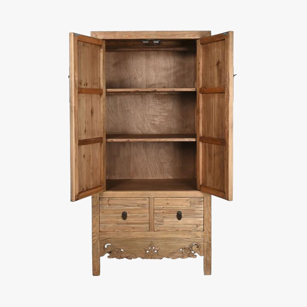 Armário Madeira com Fechadura Circular Oriental 180 cm OSAKA - Gato Preto