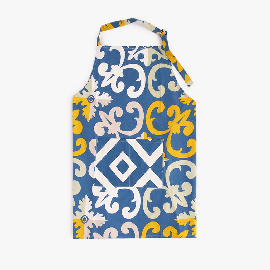 Avental de Algodão AZULEJO - Gato Preto