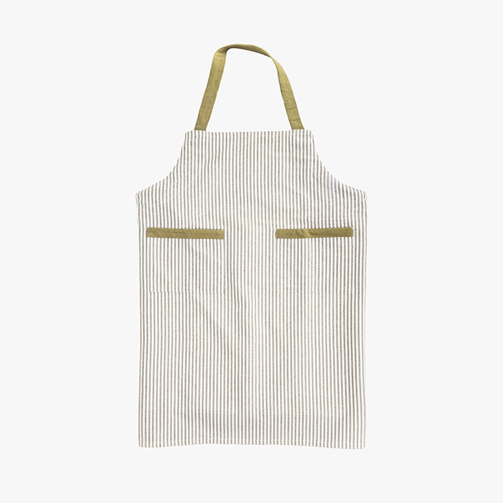 Avental de Algodão Riscas Verde PALHEIROS - Gato Preto