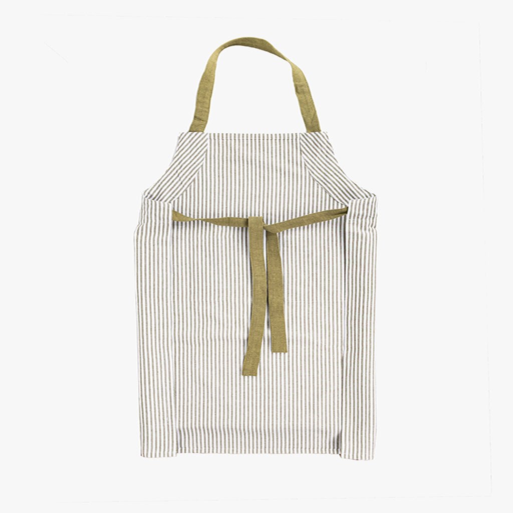 Avental de Algodão Riscas Verde PALHEIROS - Gato Preto