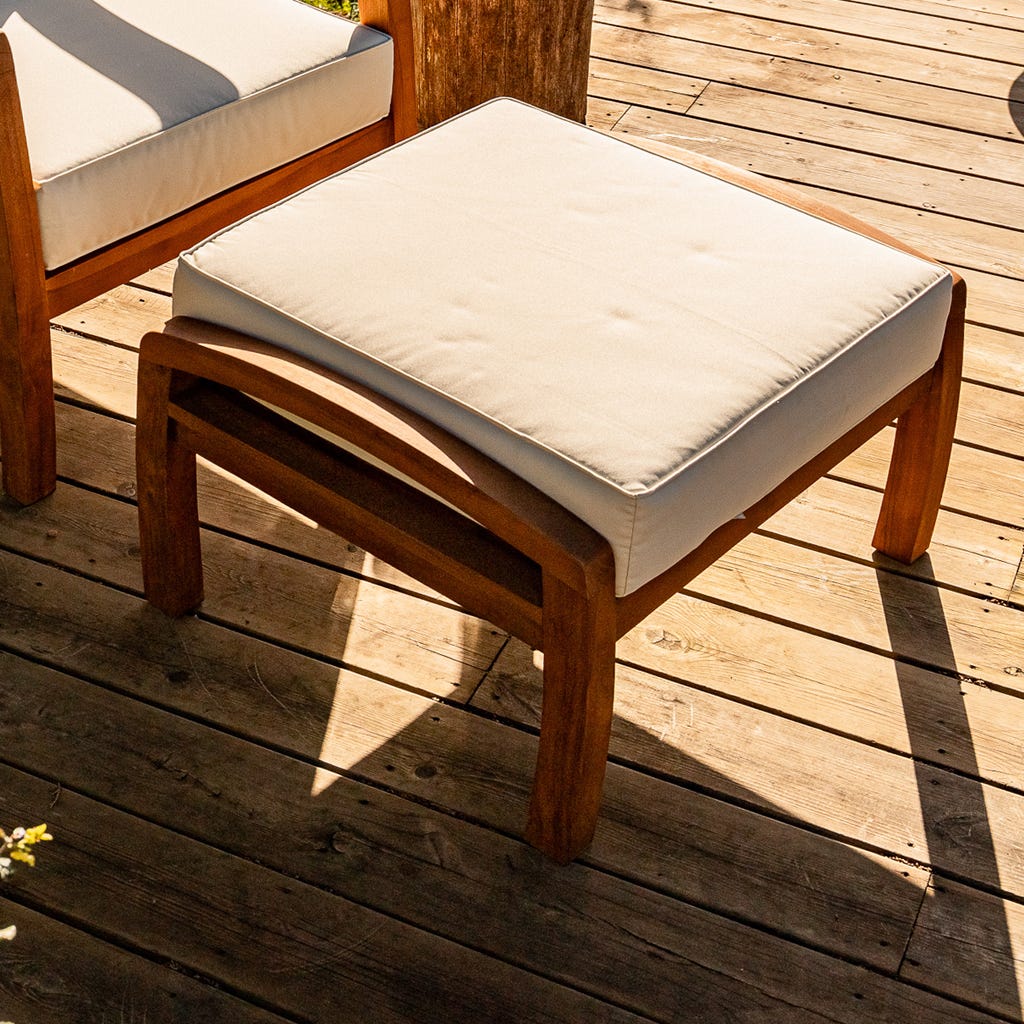 Banco Repousa Pés em Teca DUBAI - Gato Preto