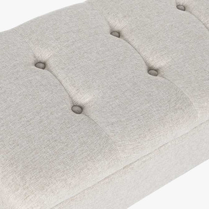 Banqueta Cinza com Arrumação 110x45x44 SERENA - Gato Preto