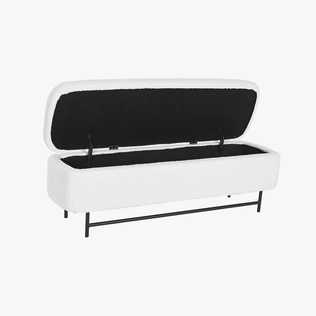 Banqueta com arrumação 145X45X45 MALVA - Gato Preto