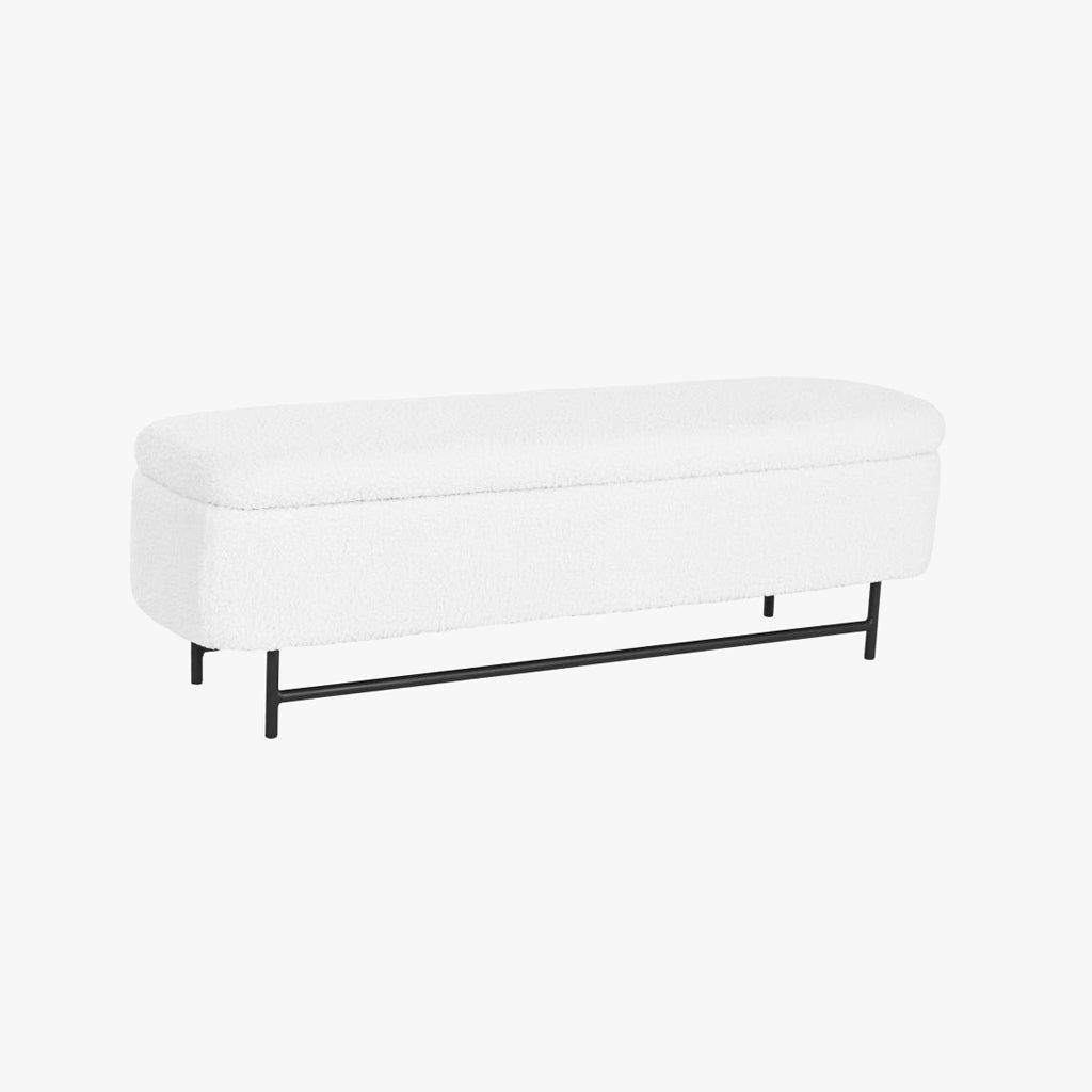 Banqueta com arrumação 145X45X45 MALVA - Gato Preto