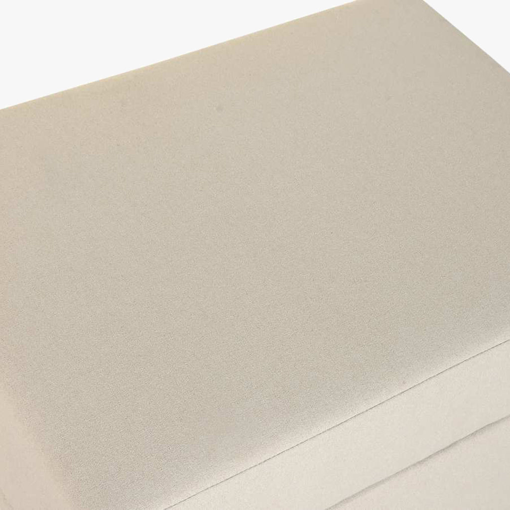 Banqueta com Arrumação Bege SERENA - Gato Preto