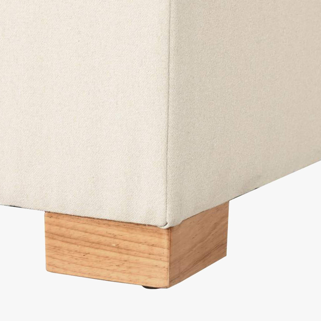 Banqueta com Arrumação Bege SERENA - Gato Preto