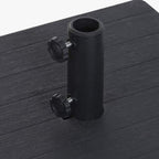 Base de Chapéu de Sol em Plástico com Mesa de Apoio 53x53x30 - Gato Preto