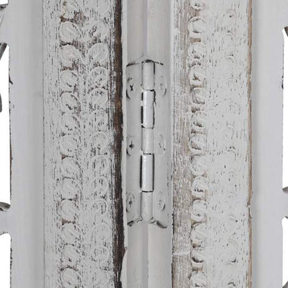 Biombo Branco Madeira Cravada JASMIN - Gato Preto