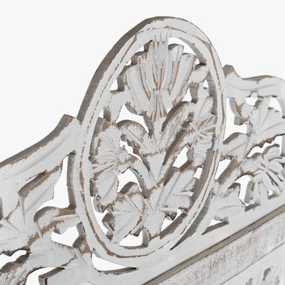 Biombo Branco Madeira Cravada JASMIN - Gato Preto