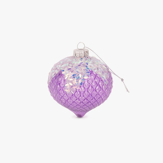 Bola de Vidro de Gota Lilás NEW BRIGHT - Gato Preto