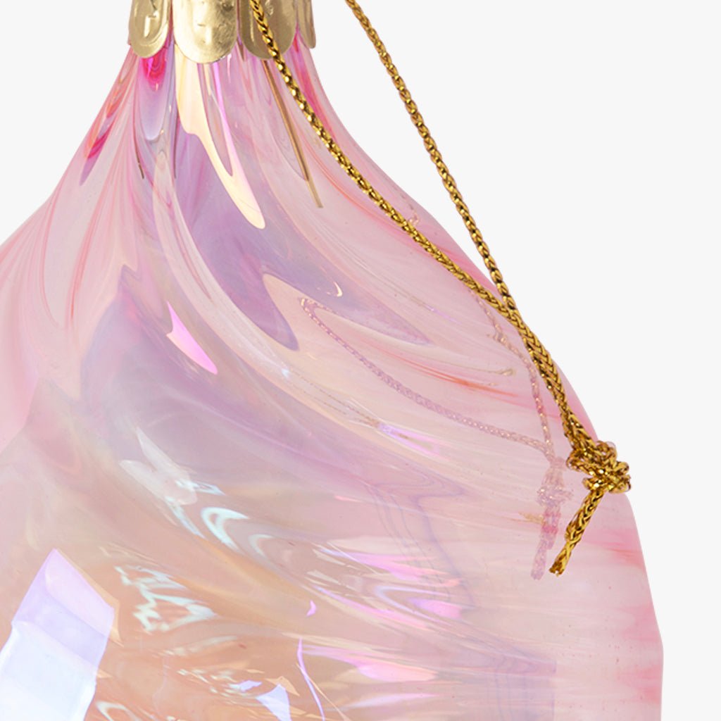 Bola de Vidro de Lágrima Rosa NEW BRIGHT - Gato Preto