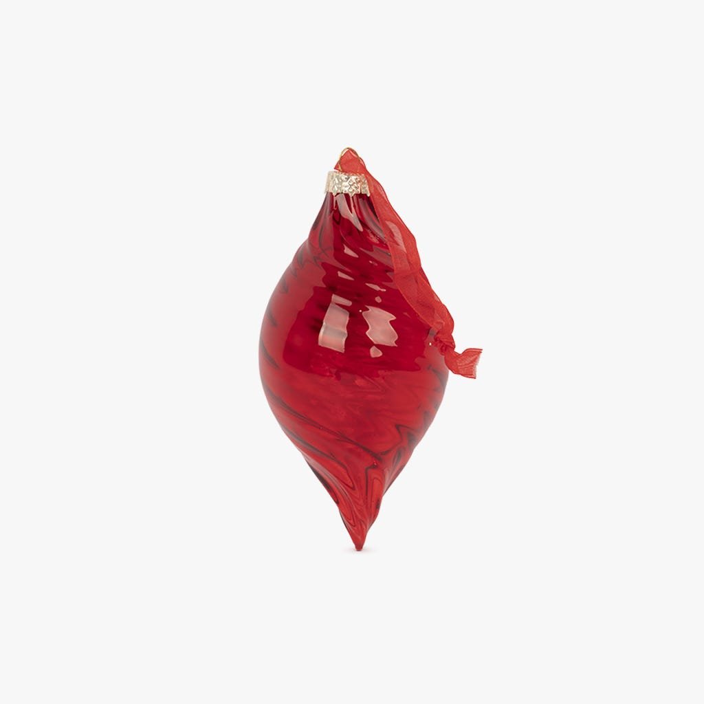 Bola de Vidro de Lágrima Vermelha COZY - Gato Preto