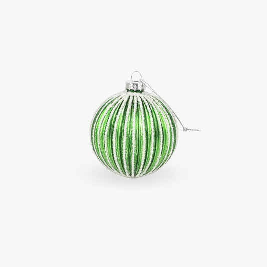 Bola de Vidro Verde COZY - Gato Preto