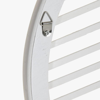 Cabeceira Cama Branca Rattan Flor 190x2,5x81 SERENA - Gato Preto