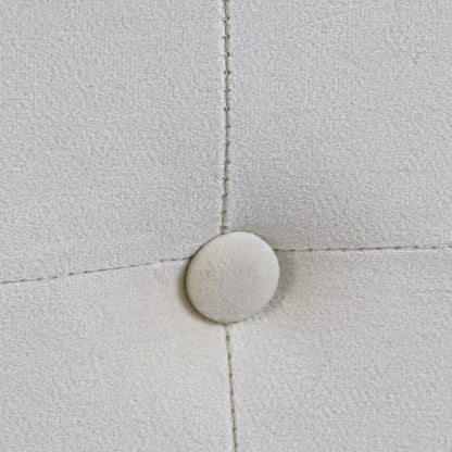 Cabeceira Cama Capitoné Creme 159x8x119 SERENA - Gato Preto