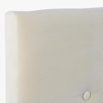 Cabeceira Cama Capitoné Creme 159x8x119 SERENA - Gato Preto