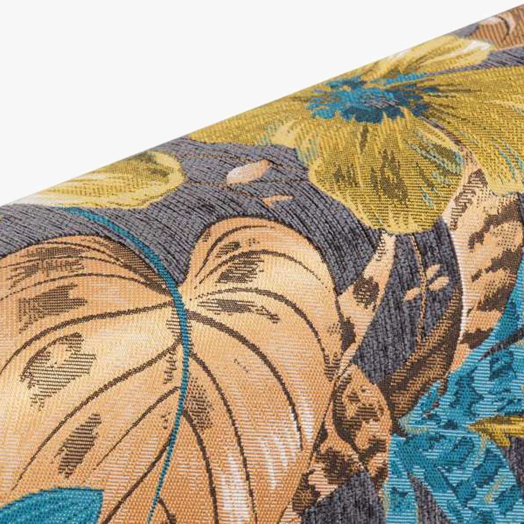 Cabeceira Cama Estofada com Padrão Floral 160x10x60 SERENA - Gato Preto