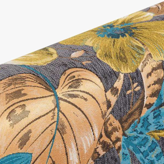 Cabeceira Cama Estofada com Padrão Floral 160x10x60 SERENA - Gato Preto