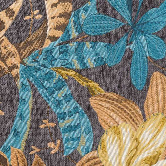 Cabeceira Cama Estofada com Padrão Floral 160x10x60 SERENA - Gato Preto