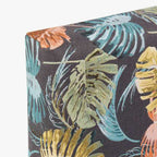 Cabeceira Cama Estofada com Padrão Floral Azul 160x10x60 SERENA - Gato Preto