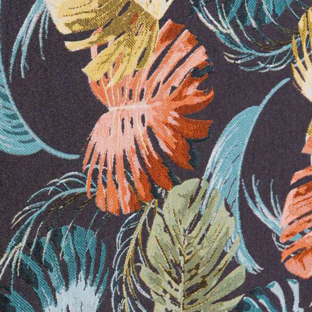 Cabeceira Cama Estofada com Padrão Floral Azul 160x10x60 SERENA - Gato Preto