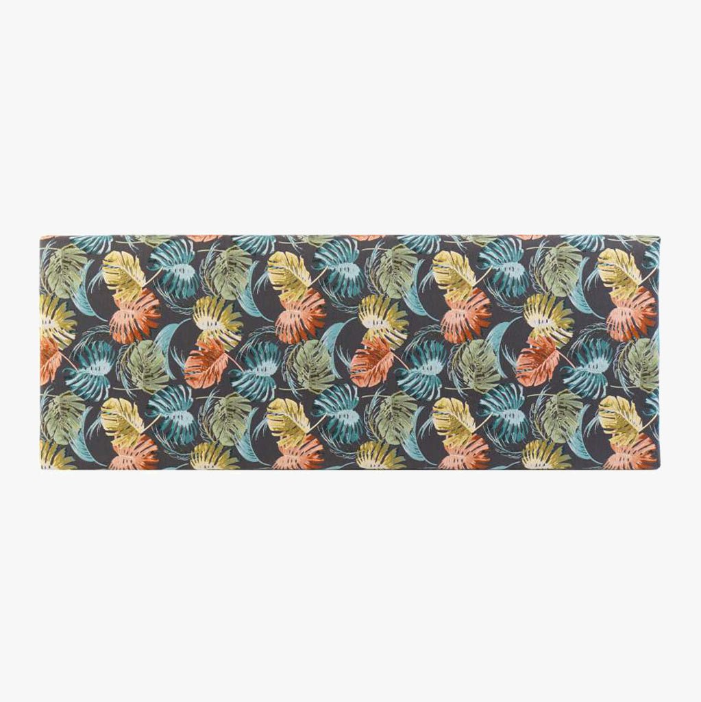 Cabeceira Cama Estofada com Padrão Floral Azul 160x10x60 SERENA - Gato Preto