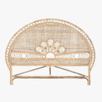 Cabeceira Cama Ornamentada Rattan 175x3x130 SERENA - Gato Preto