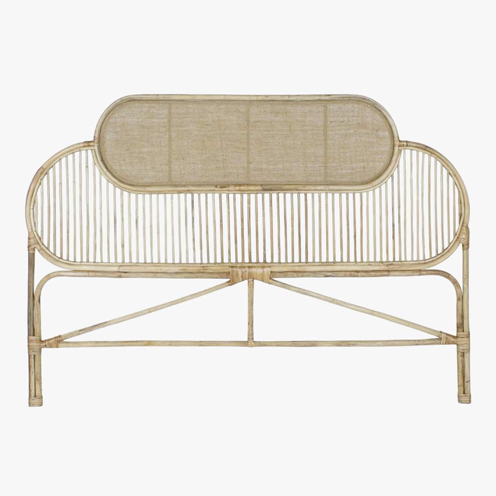 Cabeceira Cama Rattan 180x4x128 SERENA - Gato Preto