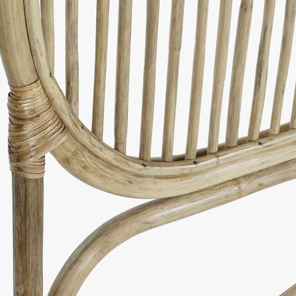 Cabeceira Cama Rattan 180x4x128 SERENA - Gato Preto