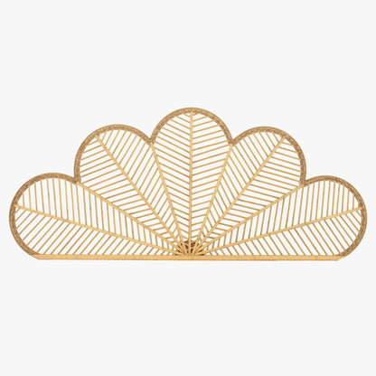 Cabeceira Cama Rattan Flor 190x2,5x81 SERENA - Gato Preto