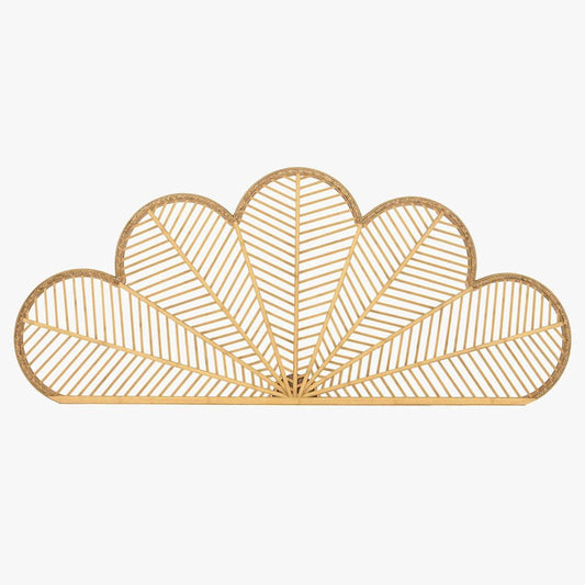 Cabeceira Cama Rattan Flor 190x2,5x81 SERENA - Gato Preto