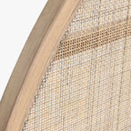 Cabeceira Cama Redonda Rattan 180x3,5x120 SERENA - Gato Preto