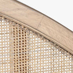 Cabeceira Cama Redonda Rattan 180x3,5x120 SERENA - Gato Preto
