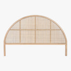 Cabeceira Cama Redonda Rattan 180x3,5x120 SERENA - Gato Preto
