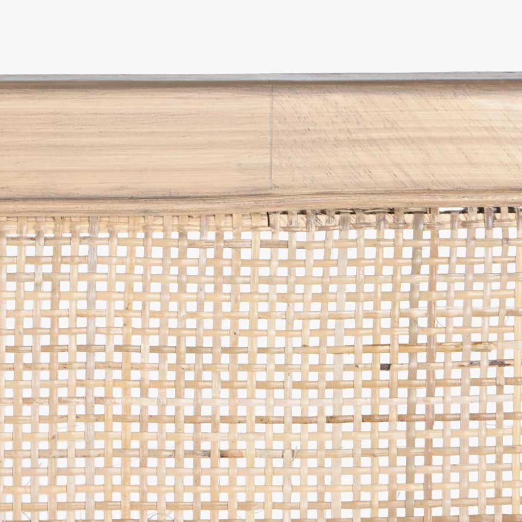 Cabeceira Cama Retangular Rattan 180x3,5x120 SERENA - Gato Preto