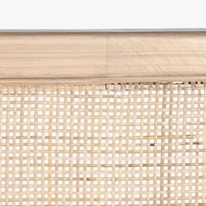 Cabeceira Cama Retangular Rattan 180x3,5x120 SERENA - Gato Preto