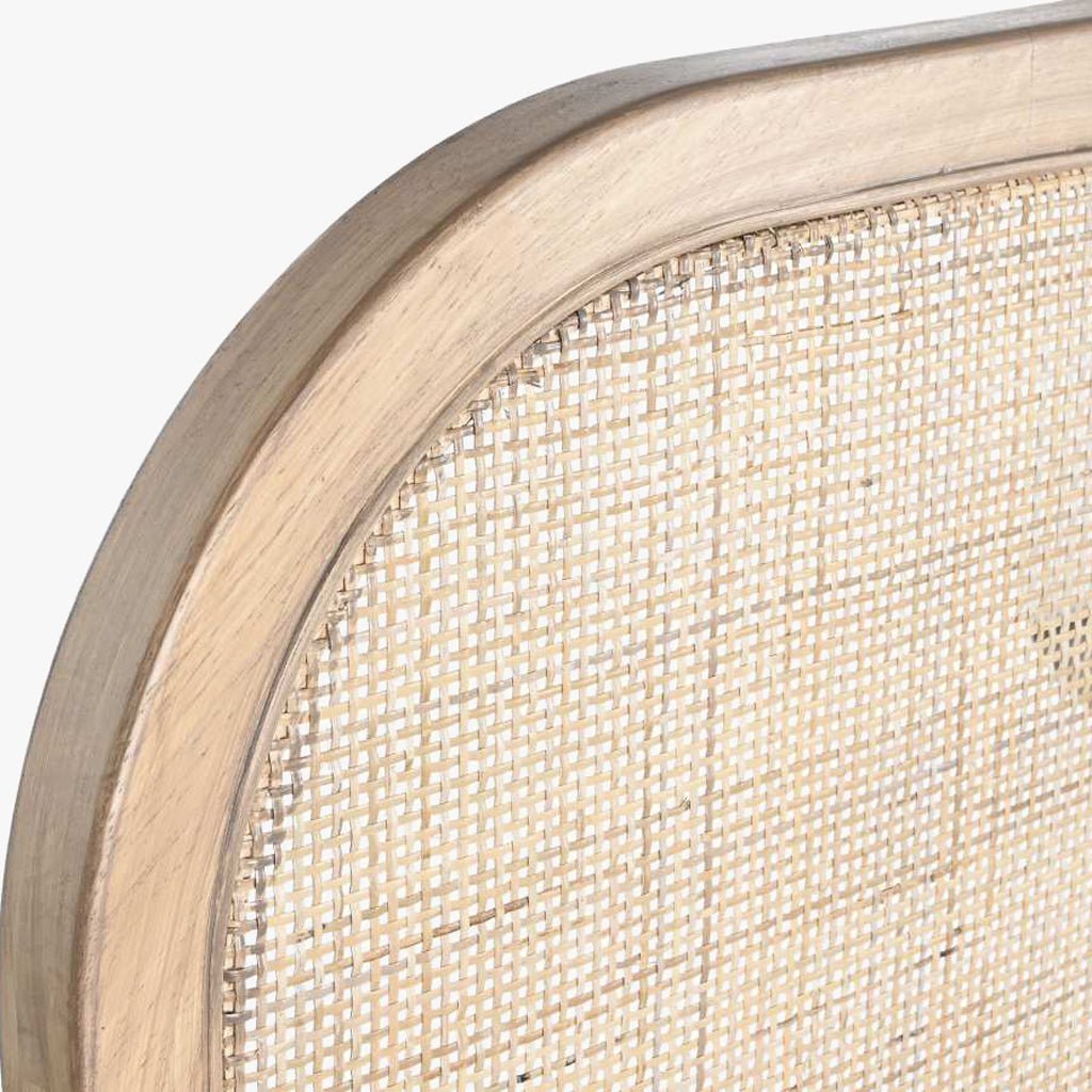 Cabeceira Cama Retangular Rattan 180x3,5x120 SERENA - Gato Preto