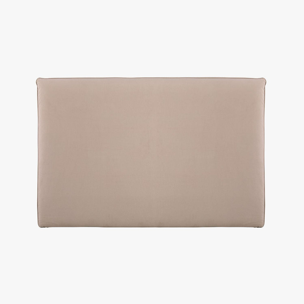 Cabeceira estofada cinza Maia - Gato Preto