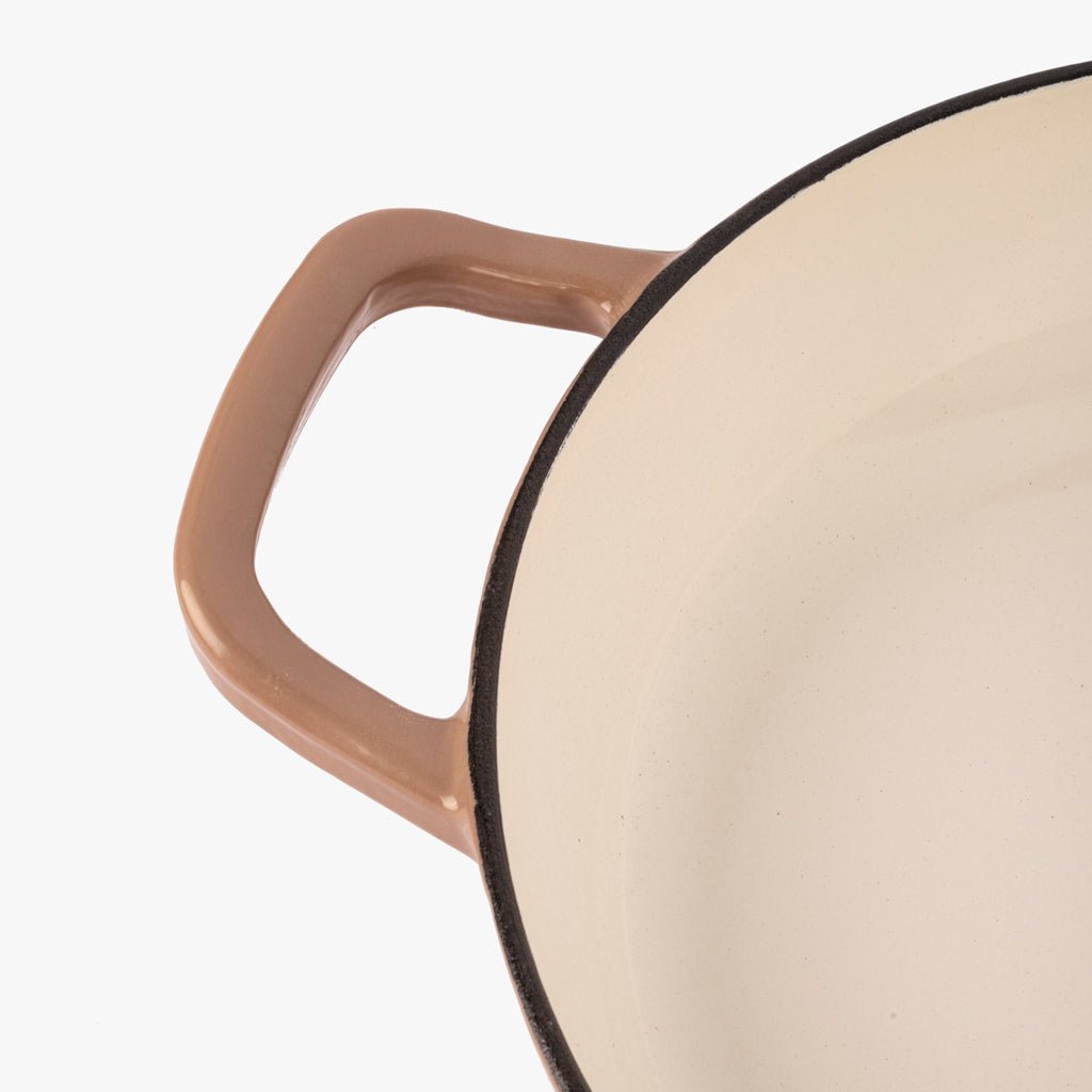 Caçarola Paella de ferro fundido Bege D30 CHEF - Gato Preto