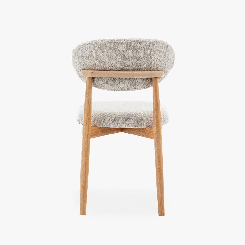 Cadeira Bege e Natural Sem Braços BREST - Gato Preto