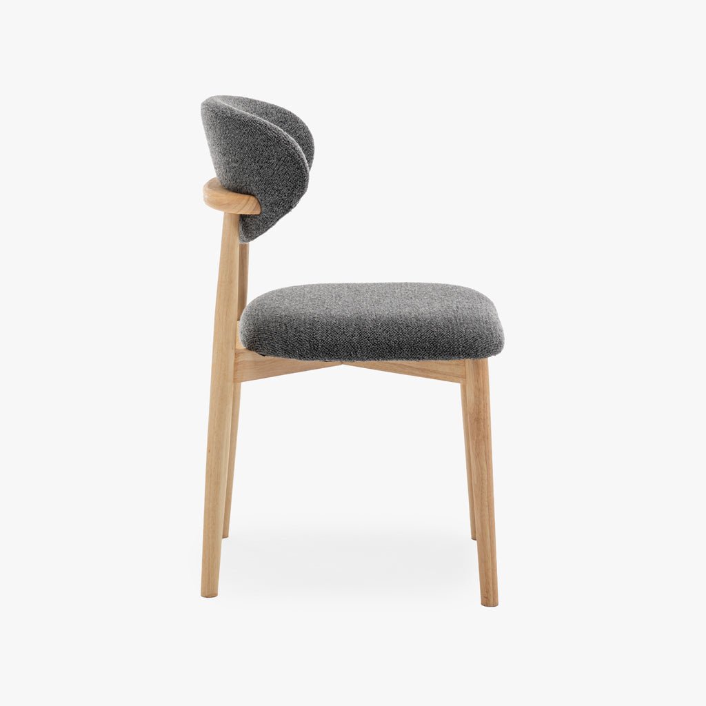 Cadeira cinza escuro 49x51x8cm BREST - Gato Preto