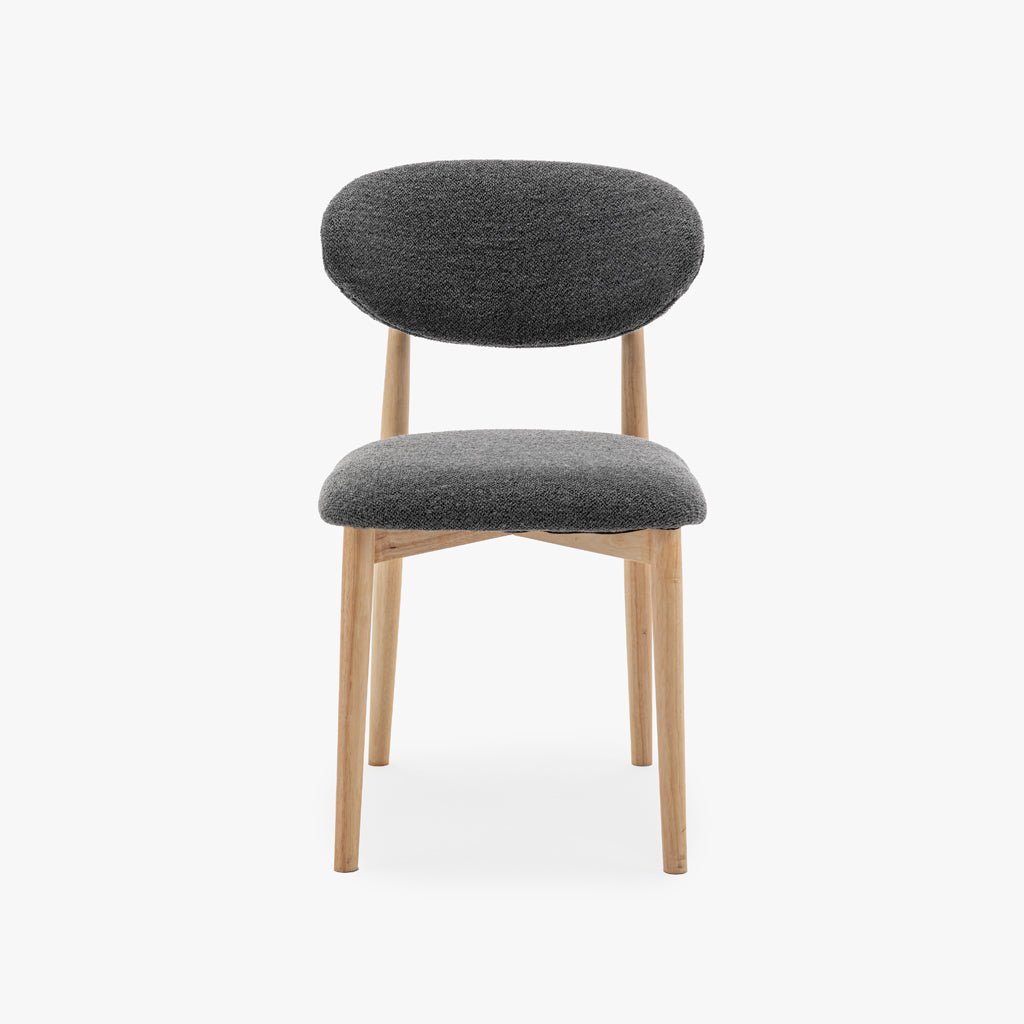 Cadeira cinza escuro 49x51x8cm BREST - Gato Preto