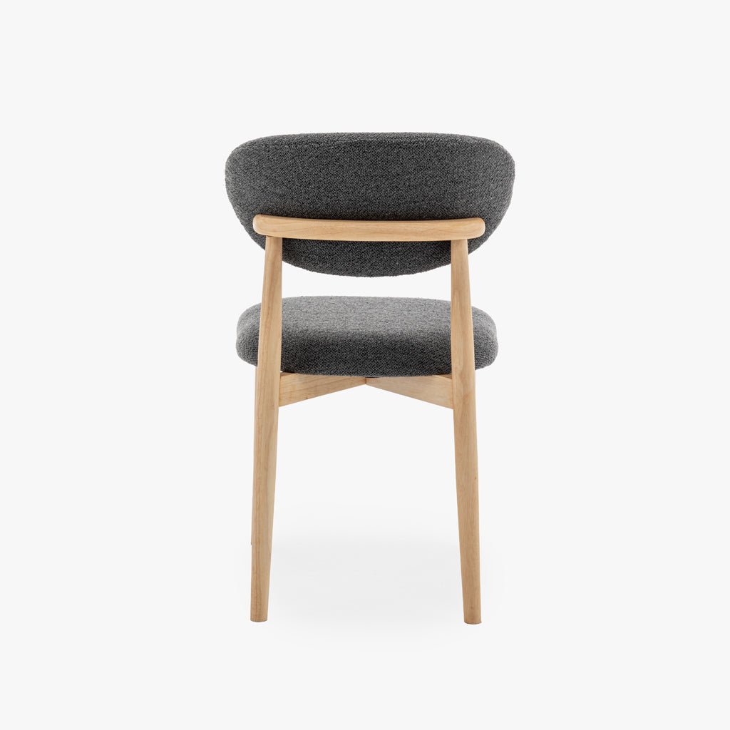 Cadeira cinza escuro 49x51x8cm BREST - Gato Preto