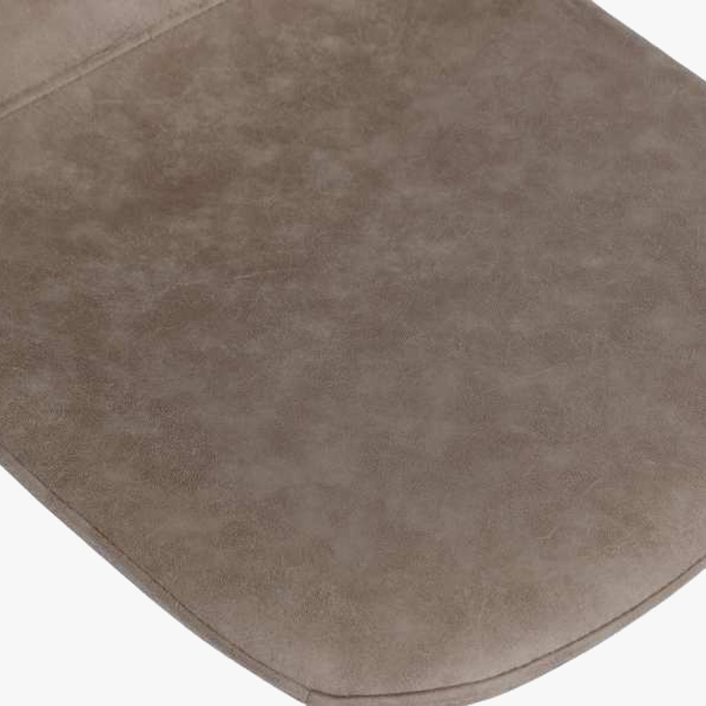 Cadeira com Revestimento Sintético Castanho Claro e Pés Efeito Madeira 44X51X90 EAMES - Gato Preto