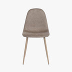 Cadeira com Revestimento Sintético Castanho Claro e Pés Efeito Madeira 44X51X90 EAMES - Gato Preto