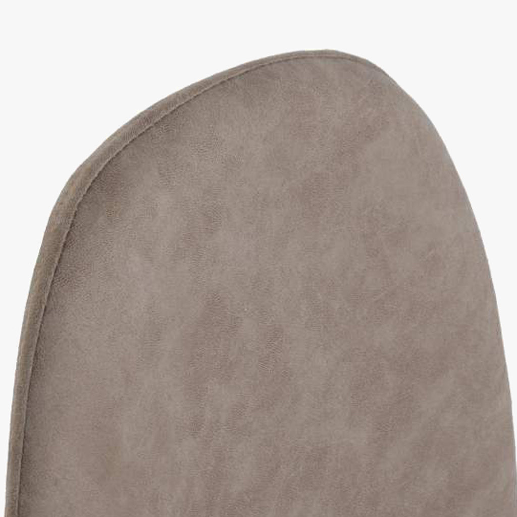 Cadeira com Revestimento Sintético Castanho Claro e Pés Efeito Madeira 44X51X90 EAMES - Gato Preto