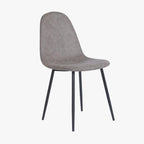 Cadeira com Revestimento Sintético Castanho e Pés Efeito Madeira 44X51X90 EAMES - Gato Preto